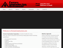 Tablet Screenshot of ferraroconstruction.com